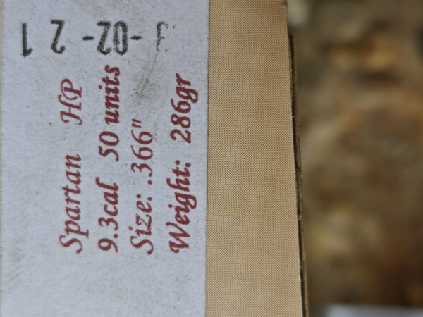 .366 / 9,3 mm 286 gr / 18,5 g Frontier Spartan HP Kupfer Geschosse 50 Stück